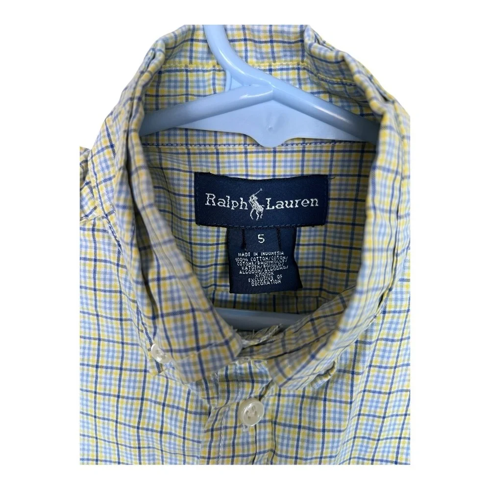 Bundle of 3 Boys Shirts Ralph Lauren & Kenneth Cole Button Down Shirt Size 5